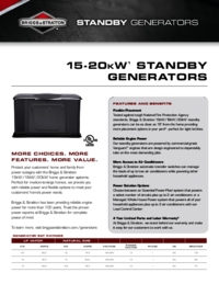 Per vedere il documento Briggs & Stratton 100 AMP AUTOMATIC TRANSFER SWITCH Manuale Utente